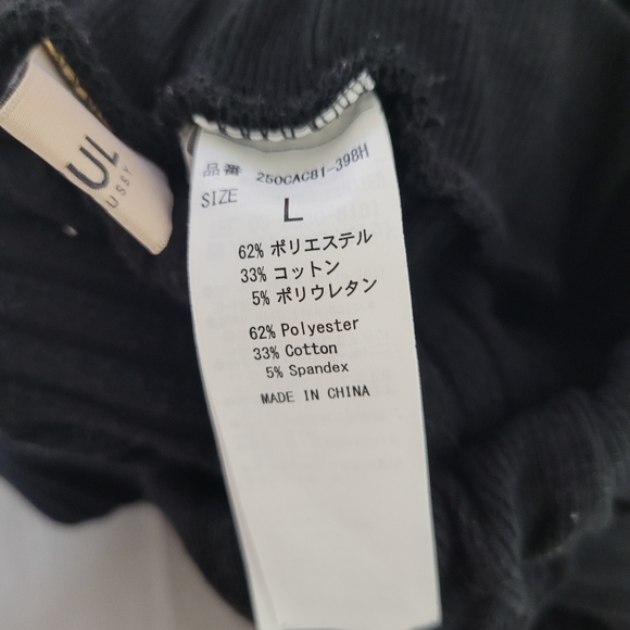 AZUL BY MOUSY Ribbed Wide Legged Elastic Tie Waist Stretchy Knit Pants - Picture 6 of 7